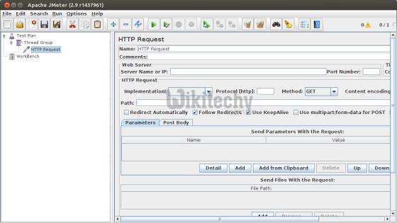  process of http request sampler control panel